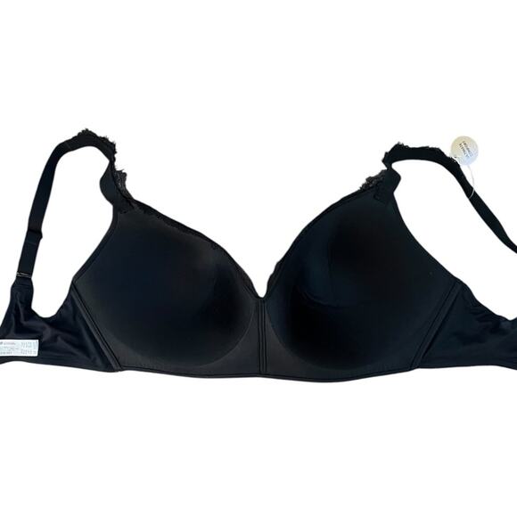 ^NWOT Wacoal Women's Softly Styled Wire Free T-Shirt Black Bra – Sz 34DDD - Picture 9 of 10